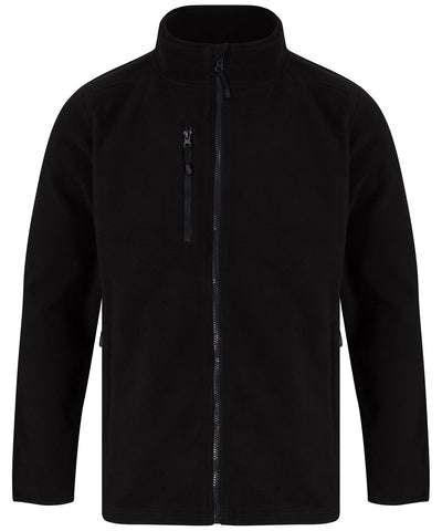 Chaqueta de microfelpa de polister reciclado | Negro