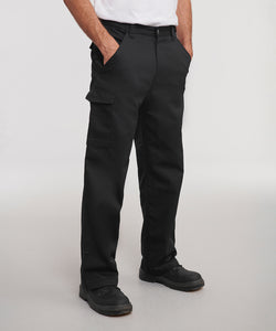 Pantalones de trabajo de sarga de polialgodn | Negro