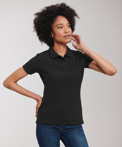 Polo clsico de polialgodn para mujer | Negro