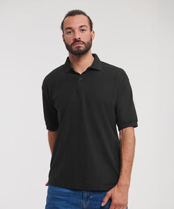 Polo clsico de polialgodn | Negro - Carbn Oscuro