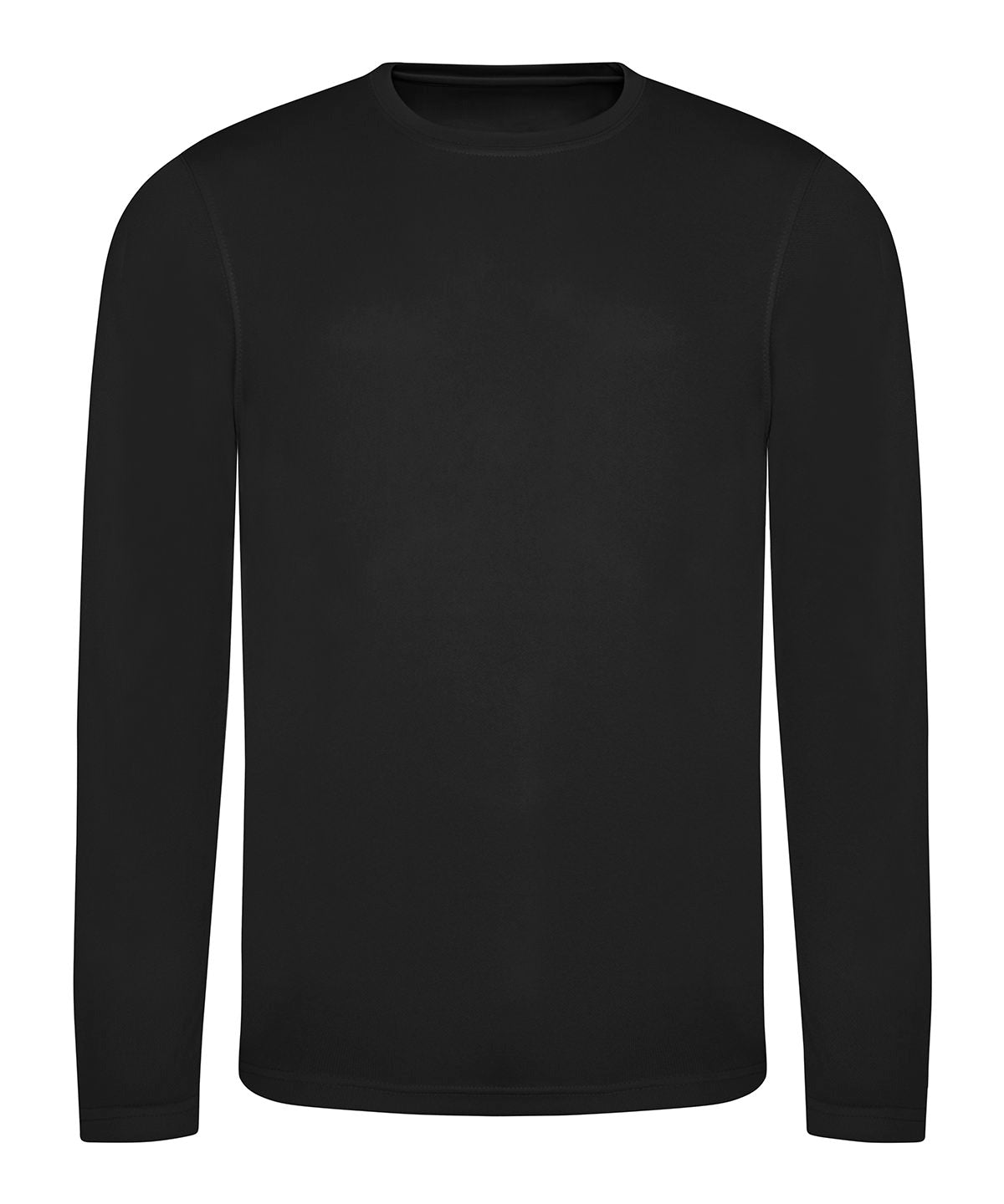 Camiseta fresca de manga larga | Negro Profundo