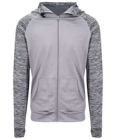 Sudadera con capucha Coolplus® de contraste | Gris/Gris Melange