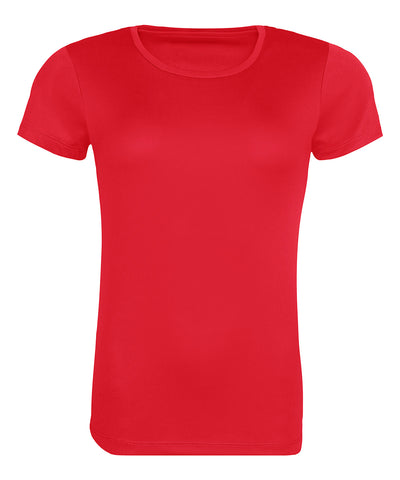 Camiseta fresca reciclada para mujer | Rojo Ardiente