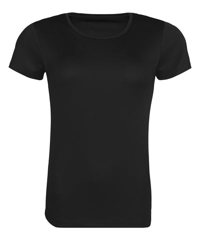 Camiseta fresca reciclada para mujer | Negro Profundo