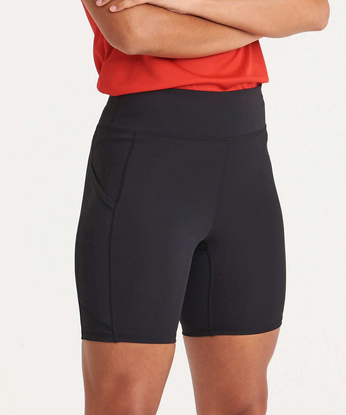 Pantalones cortos tcnicos reciclados para mujer | Negro Profundo