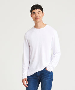 Camiseta de manga larga Triblend | Negro Slido
