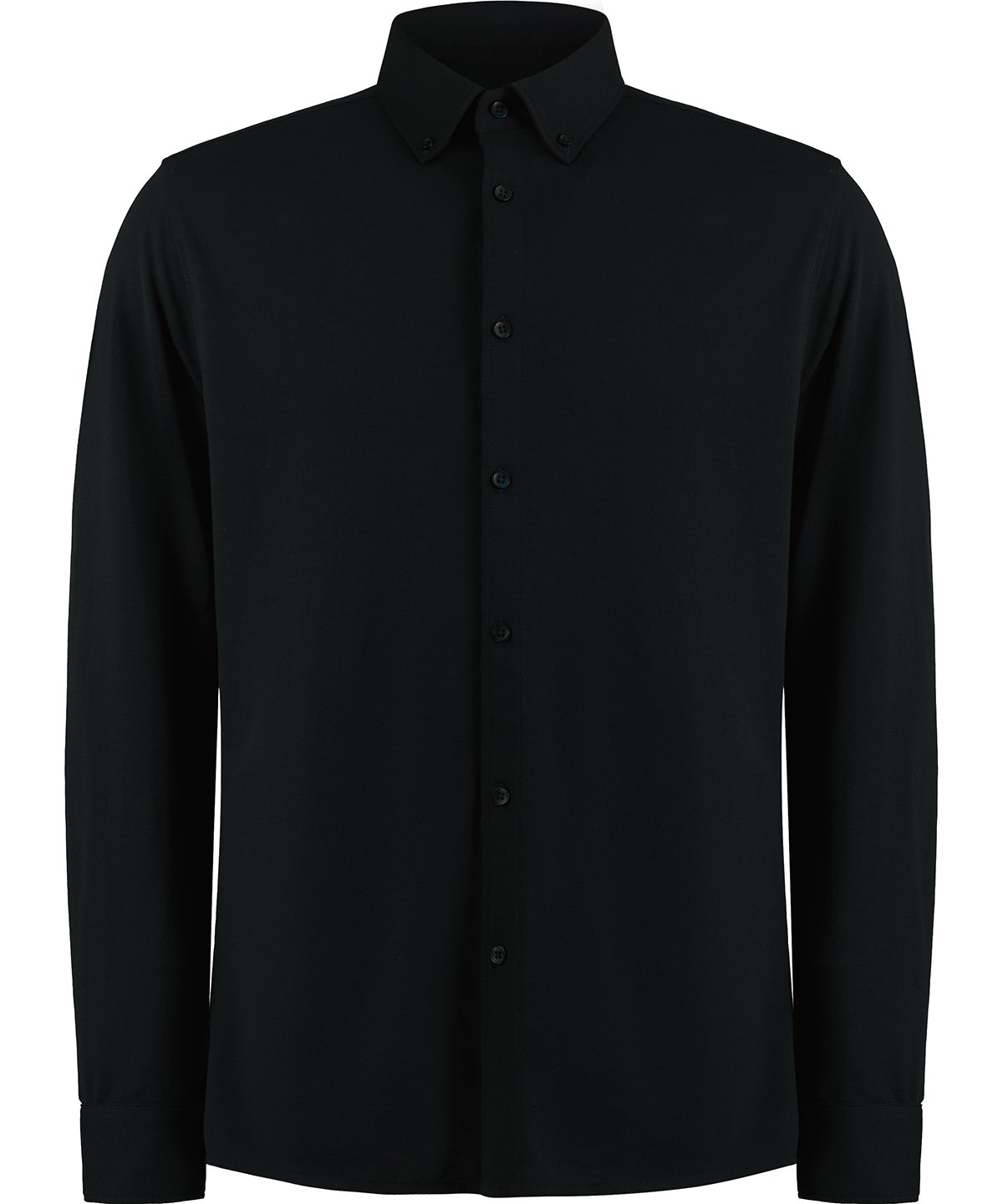 Camisa piqu de manga larga Superwash® 60 (corte entallado) | Negro - Carbn