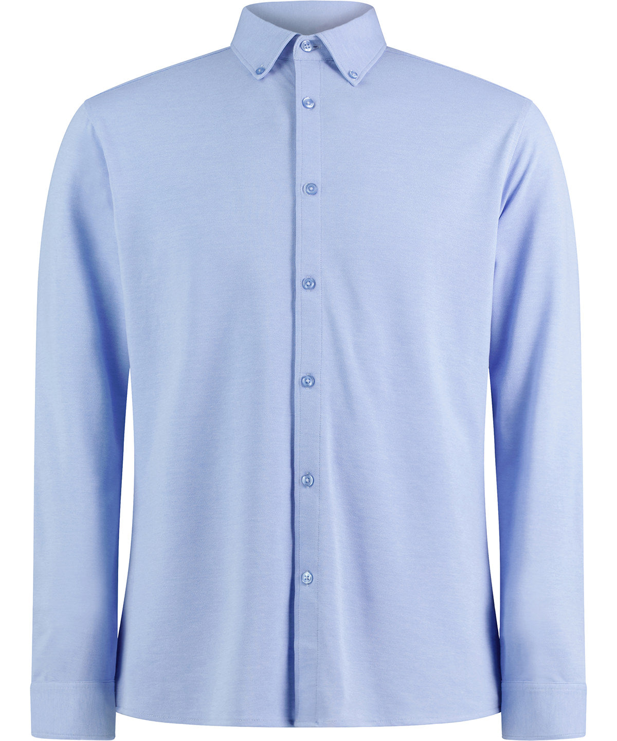 Camisa piqu de manga larga Superwash® 60 (corte entallado) | Azul Claro Brezo