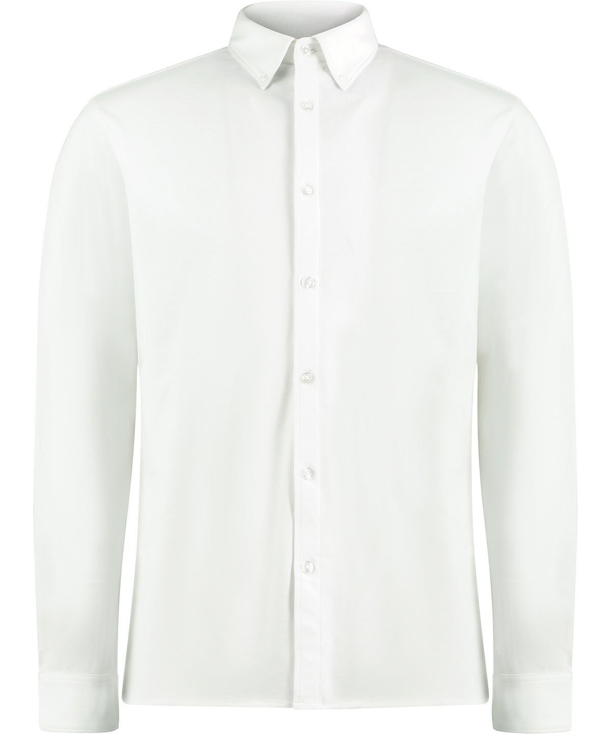 Camisa piqu de manga larga Superwash® 60 (corte entallado) | Marfil