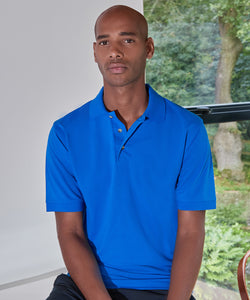 Polo de trabajo con Superwash® 60C (corte clsico) | Negro - Carbn