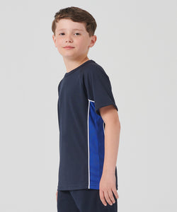 Camiseta de panel de rendimiento para nios | Negro/Rojo/Blanco