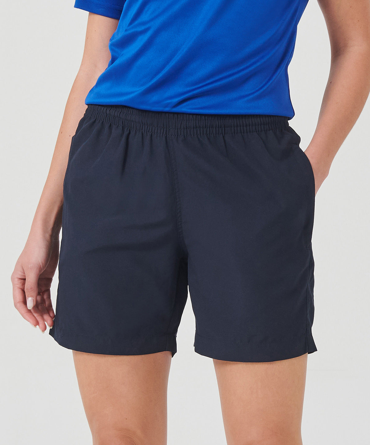 Pantalones cortos de microfibra para mujer | Negro