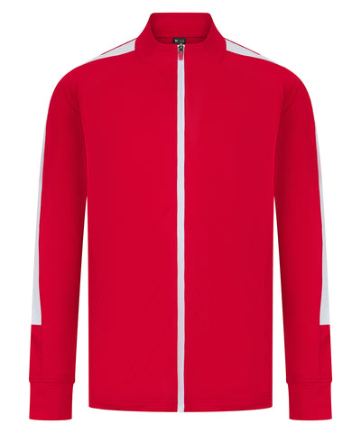 Sudadera de chndal de punto | Rojo/Blanco