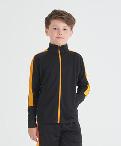 Sudadera de chndal de punto para nios | Negro/Oro