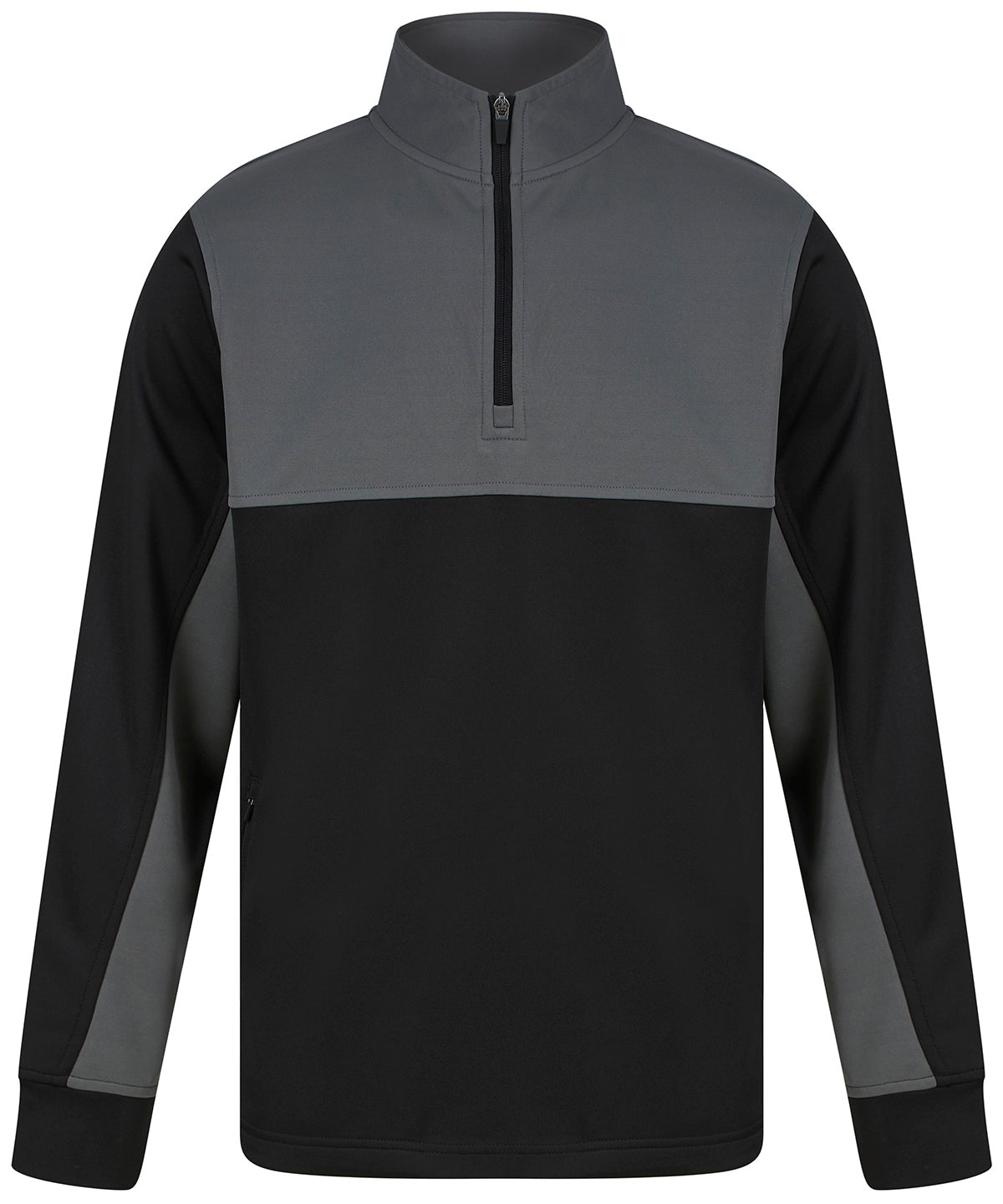 Sudadera de chndal | Negro/Gris Metalizado Oscuro