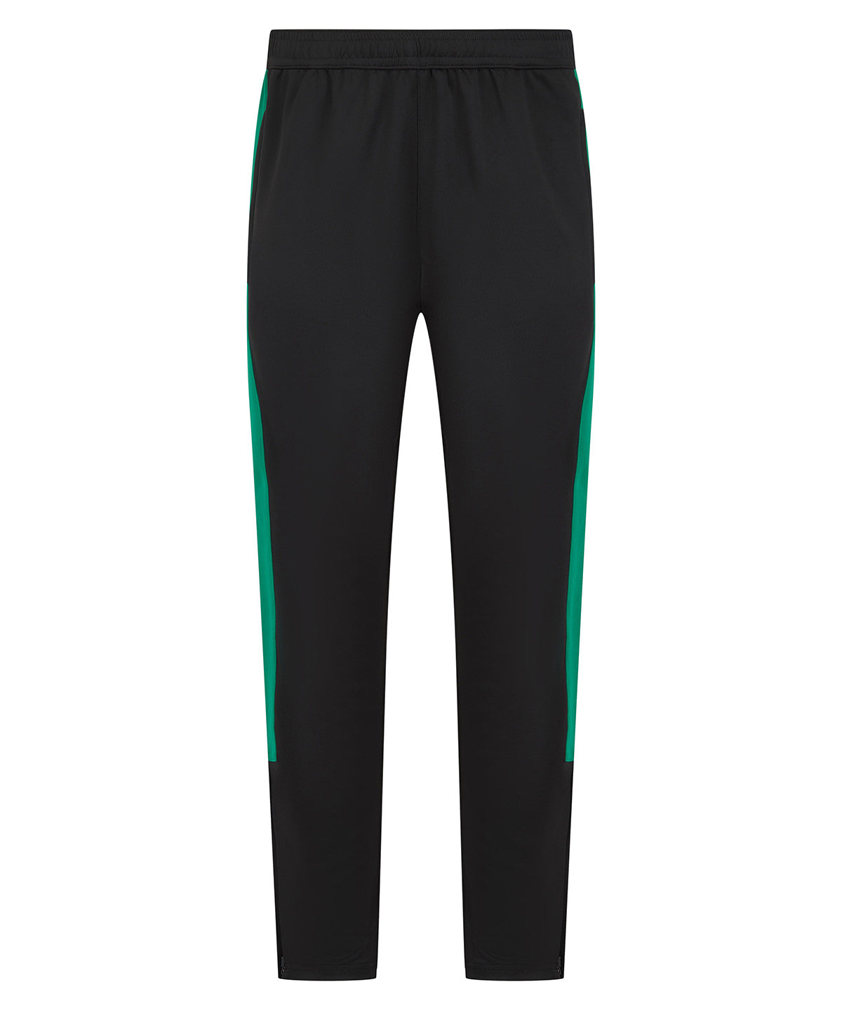 Pantalones de chndal de punto | Negro/Esmeralda - Negro/Verde Esmeralda
