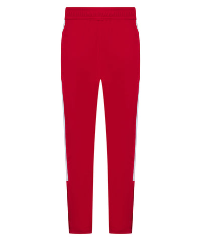 Pantalones de chndal de punto | Rojo/Blanco
