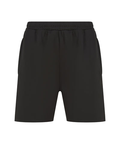 Pantalones cortos de punto con bolsillos con cremallera | Negro