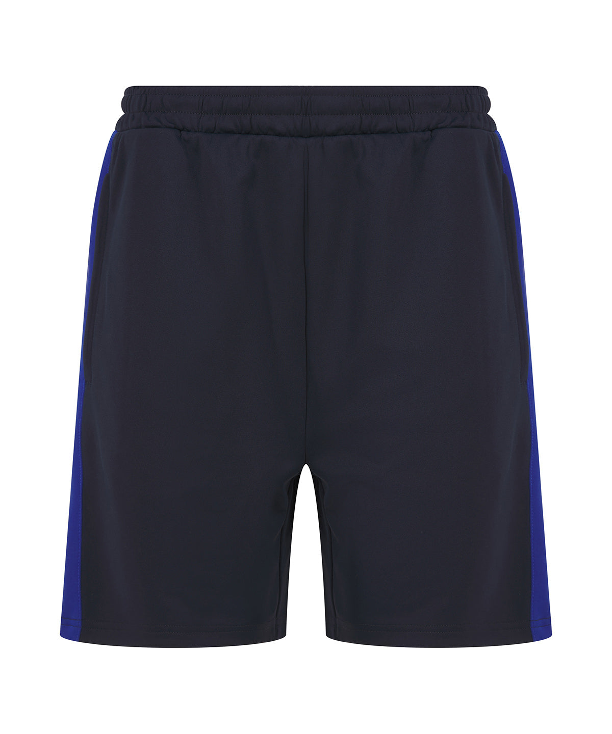 Pantalones cortos de punto con bolsillos con cremallera | Azul Marino/Azul Real