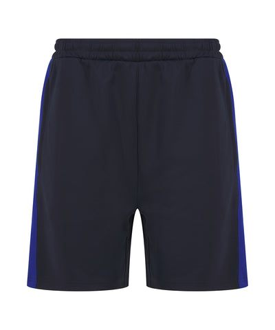 Pantalones cortos de punto con bolsillos con cremallera | Azul Marino/Azul Real