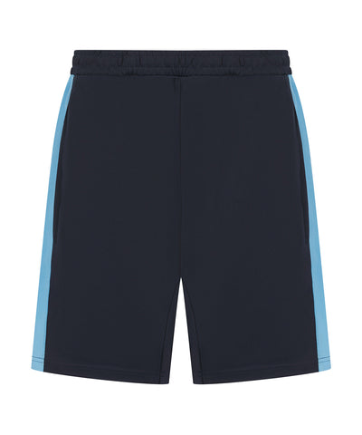 Pantalones cortos de punto con bolsillos con cremallera | Azul Marino/Cielo