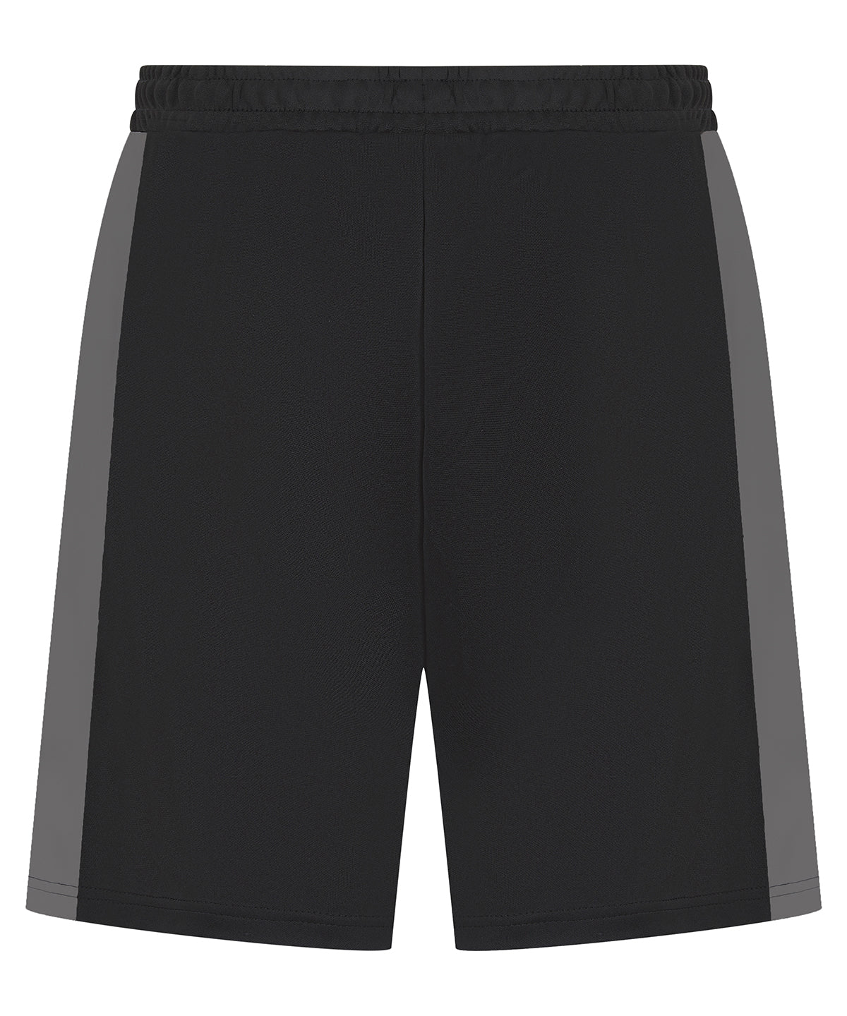 Pantalones cortos de punto para nios con bolsillos con cremallera | Negro/Gris Oscuro