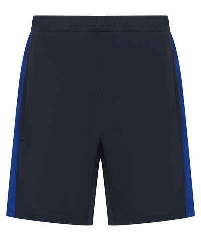 Pantalones cortos de punto para nios con bolsillos con cremallera | Azul Marino/Azul Real
