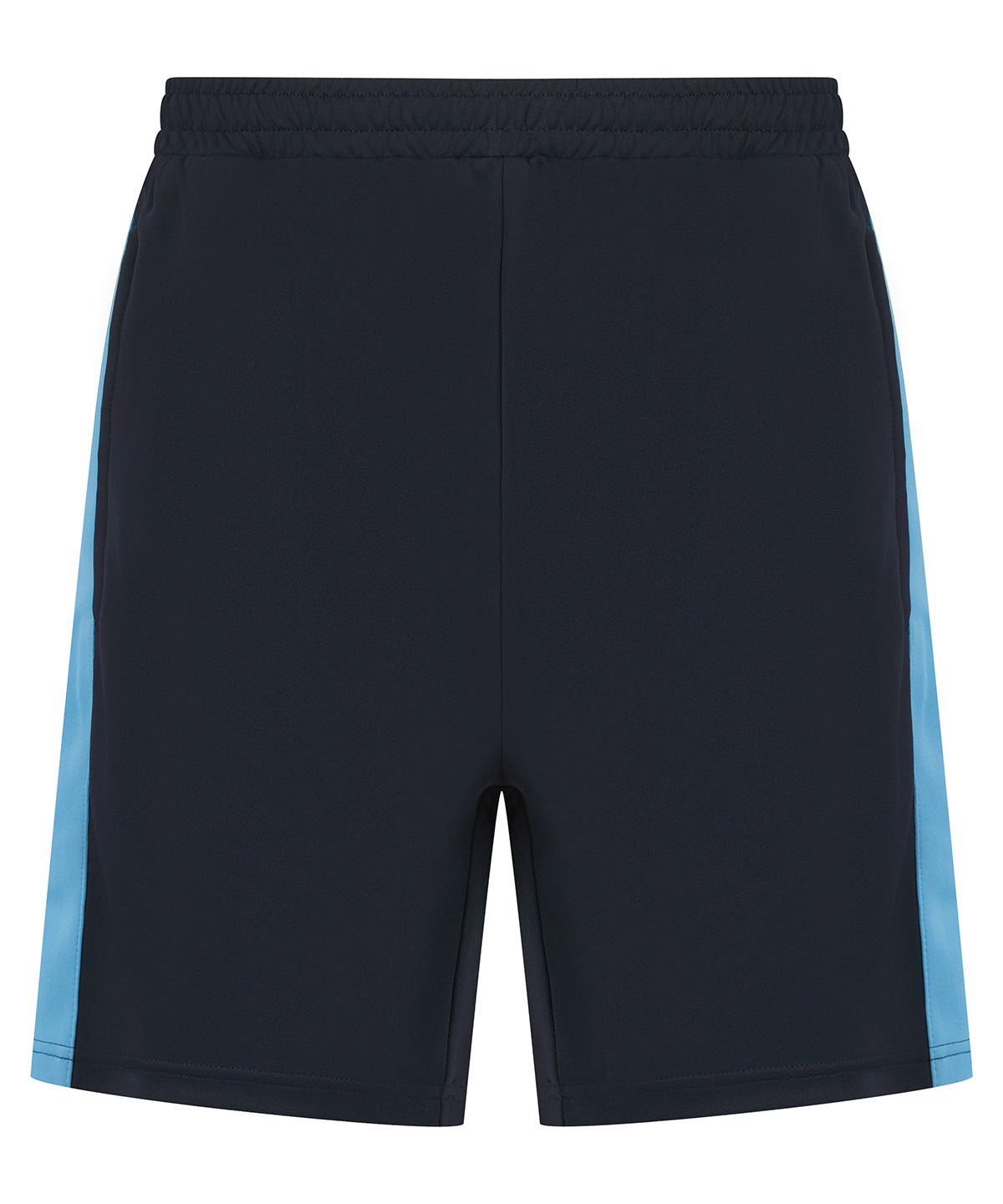 Pantalones cortos de punto para nios con bolsillos con cremallera | Azul Marino/Cielo