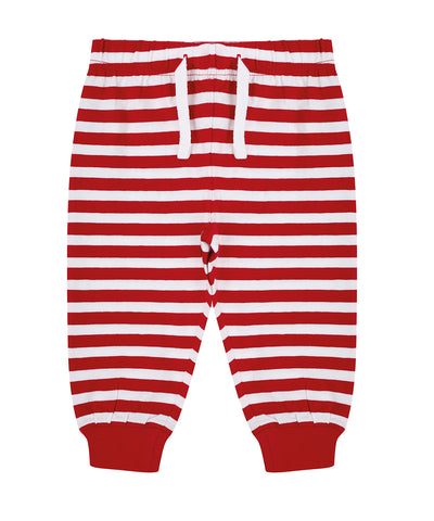 Pantalones de estar por casa | Rojo/Blanco A Rayas