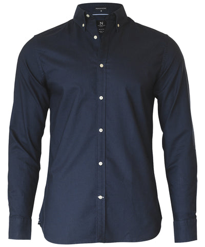 Camisa Oxford clsica Rochester Slim Fit | Azul Ocano
