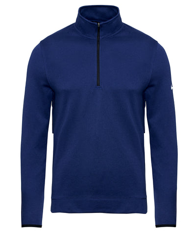 Nike Tour media cremallera parte superior de piqu | Azul Marino Medianoche/Blanco