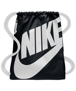 Saco de gimnasio Nike Heritage | Negro/Blanco/Blanco
