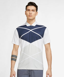 Polo Nike Vapor con estampado de argyle | Blanco/Negro