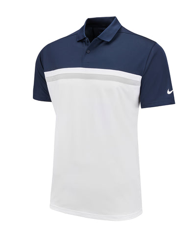 Polo Nike Victory color block | Obsidiana / Blanco / Gris Humo Claro / Blanco