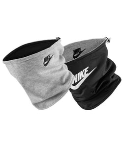 Nike cuello calentador reversible club fleece | Gris Oscuro Jaspeado/Negro/Blanco