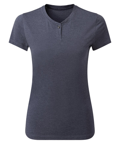 Camiseta de Algodn para Mujer | Azul Marino Jaspeado