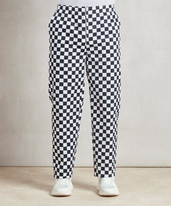 Pantalones de chef Essential | Negro Blanco