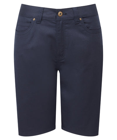 Pantalones cortos chinos de rendimiento para mujer | Azul Marino