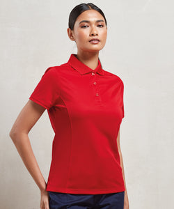 Polo piqu Coolchecker® para mujer | Negro