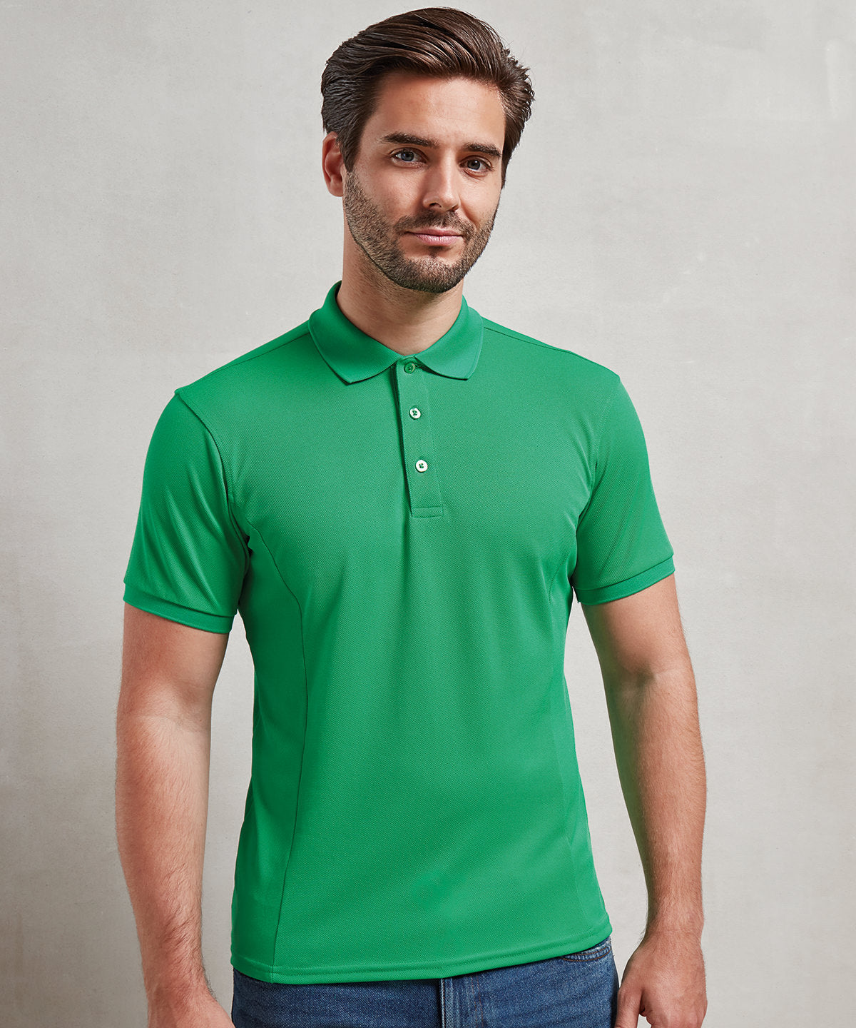 Polo piqu Coolchecker® plus | Blanco