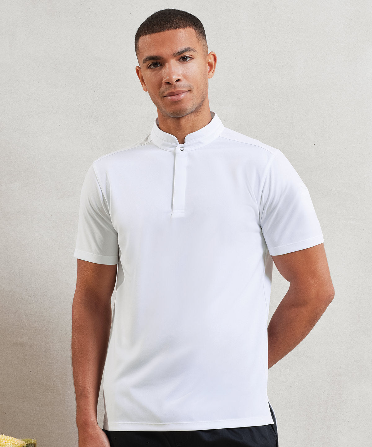 Camisa de chef de manga corta Coolchecker® Essential | Negro