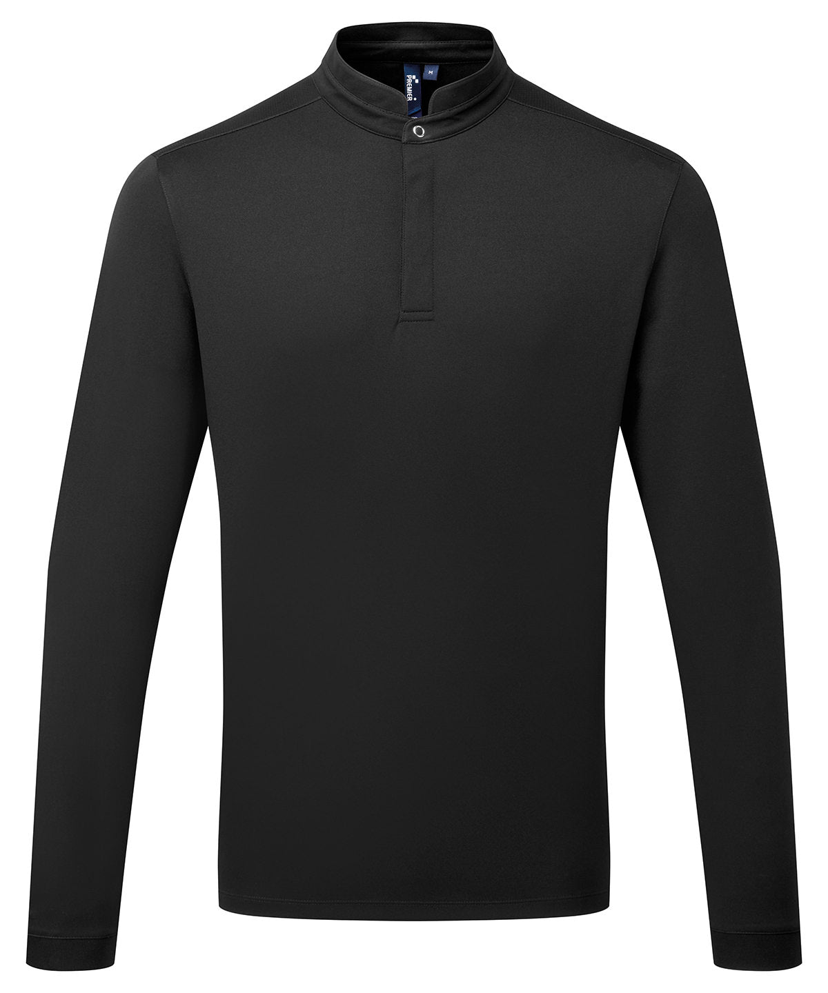 Camisa de chef de manga larga Essential Coolchecker® | Negro