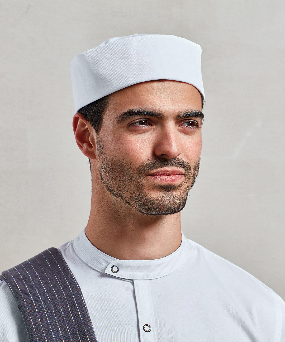 Gorro de chef con vuelta | Negro