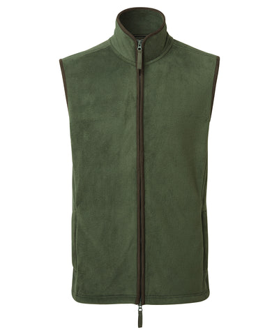 Chaleco de lana artesanal | Verde Musgo/Marrn