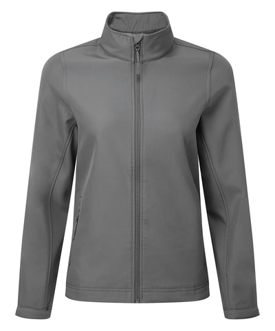 Chaqueta softshell para mujer Windchecker® para imprimir y reciclada | Gris Oscuro