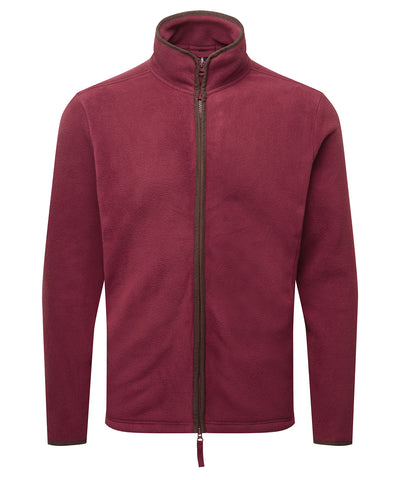 Chaqueta de polar artesanal | Granate/Marrn
