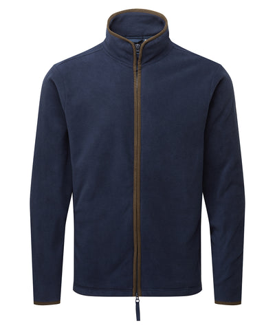 Chaqueta de polar artesanal | Azul Marino/Marrn