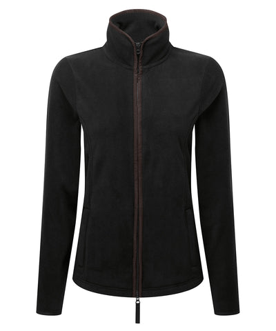 Chaqueta de mujer de lana de artesana | Negro/Marrn