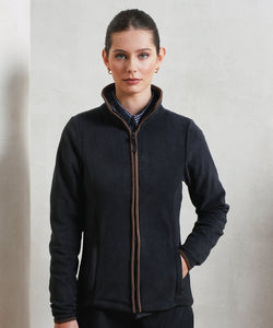 Chaqueta de mujer de lana de artesana | Negro/Marrn