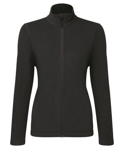 Forro polar completo con cremallera para mujer Recyclight | Negro